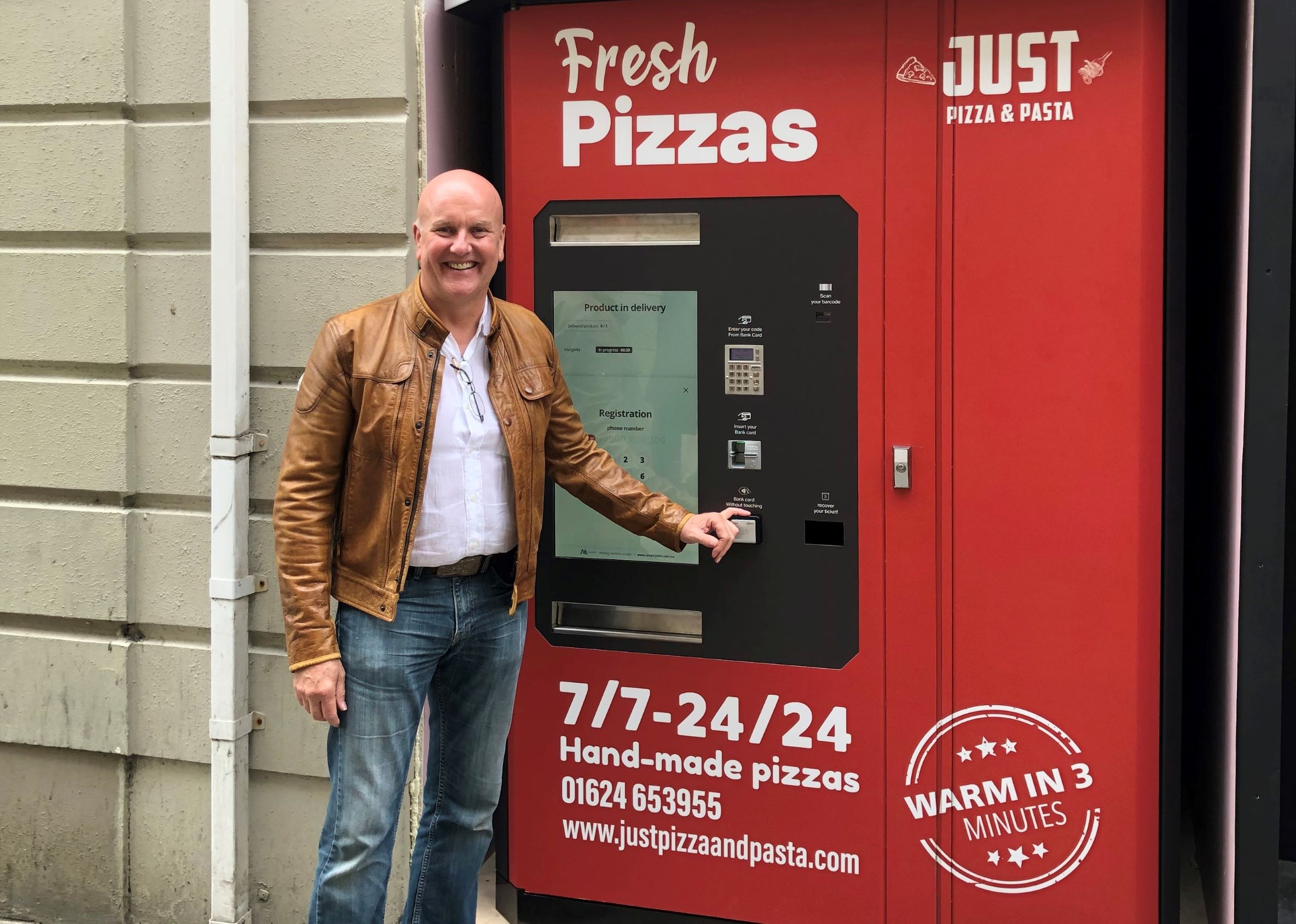 Smart Pizza vending machine UK Mitch Sorbie