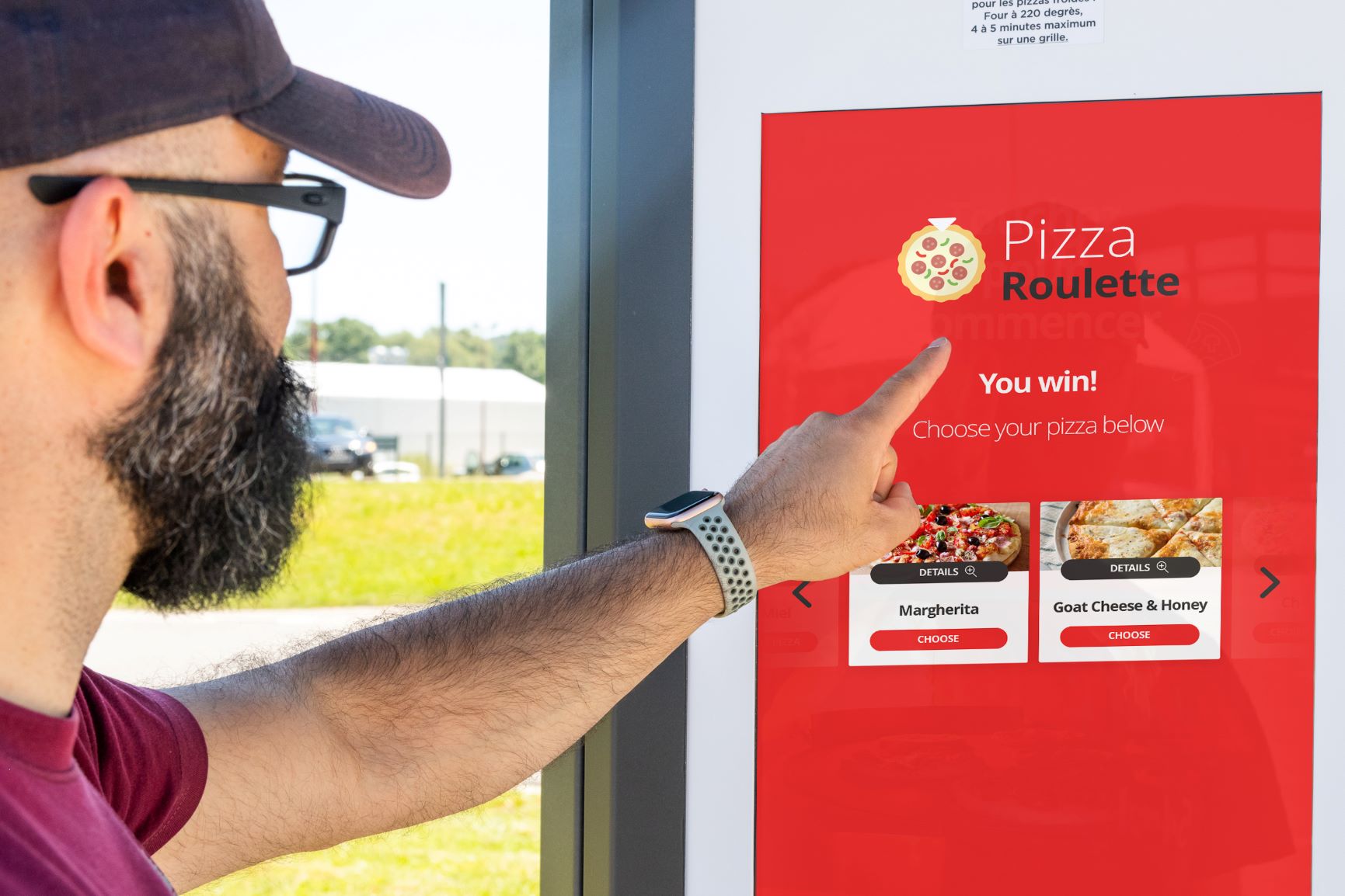 Touchscreen Pizza Roulette